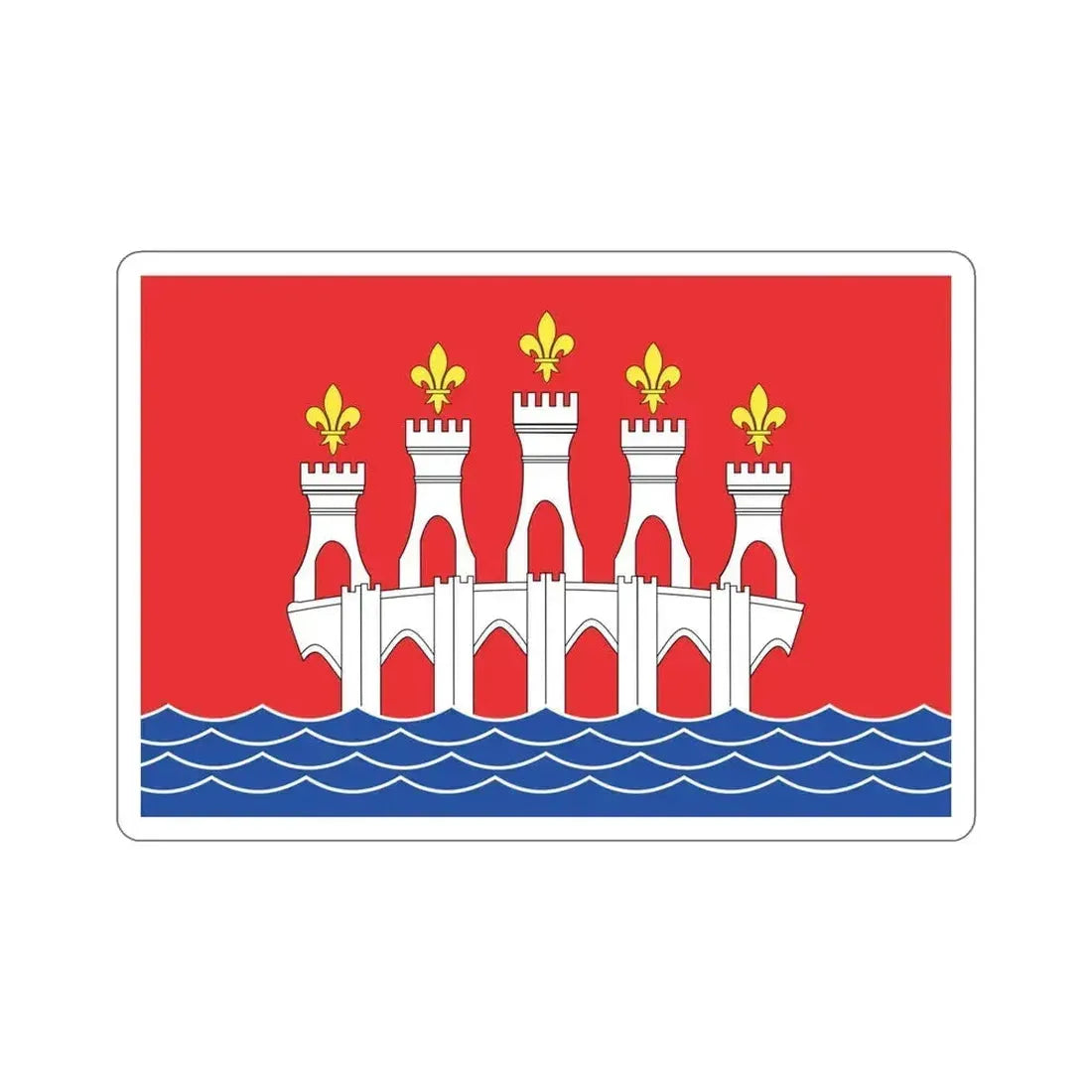 Flag of Lot France 2 STICKER Vinyl Die-Cut Decal 5 Inch - The Sticker Space
