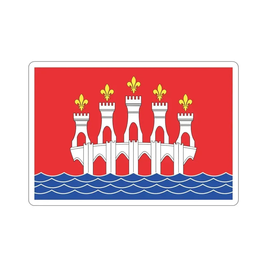 Flag of Lot France 2 STICKER Vinyl Die-Cut Decal 5 Inch - The Sticker Space