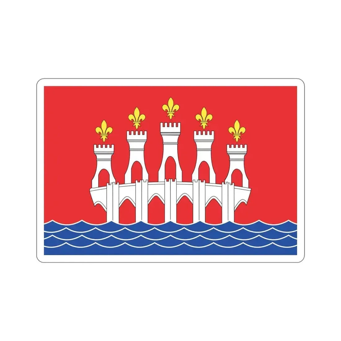 Flag of Lot France 2 STICKER Vinyl Die-Cut Decal 6 Inch - The Sticker Space