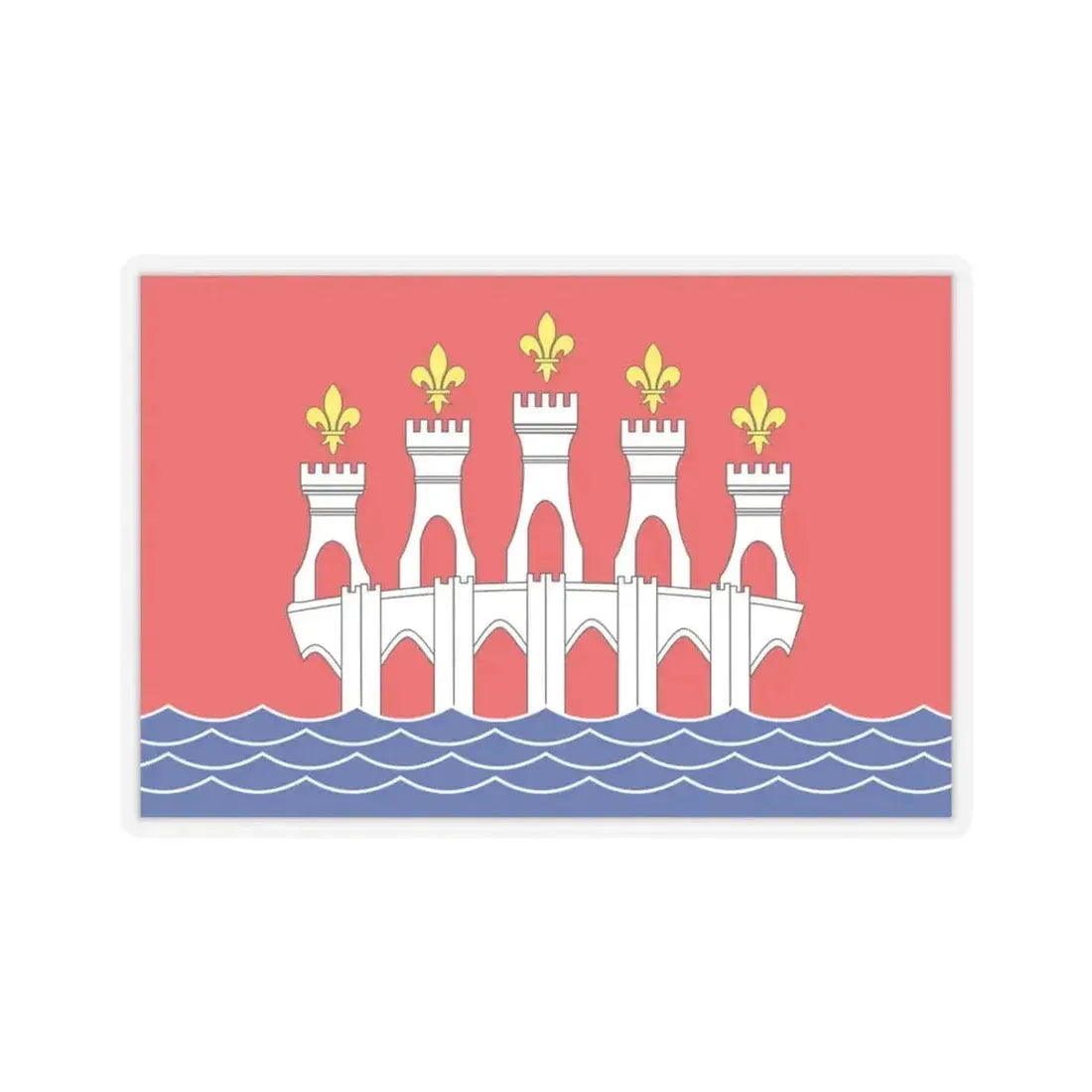 Flag of Lot France 2 - STICKER Vinyl Kiss-Cut Decal 3 Inch Transparent - The Sticker Space