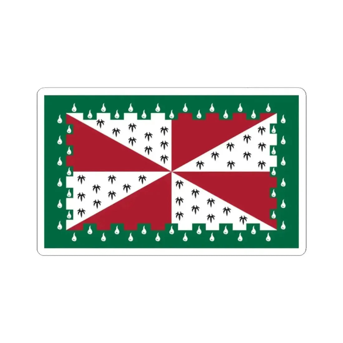 Flag of Loudoun County Virginia (United States) STICKER Vinyl Kiss-Cut Decal 2 Inch White - The Sticker Space