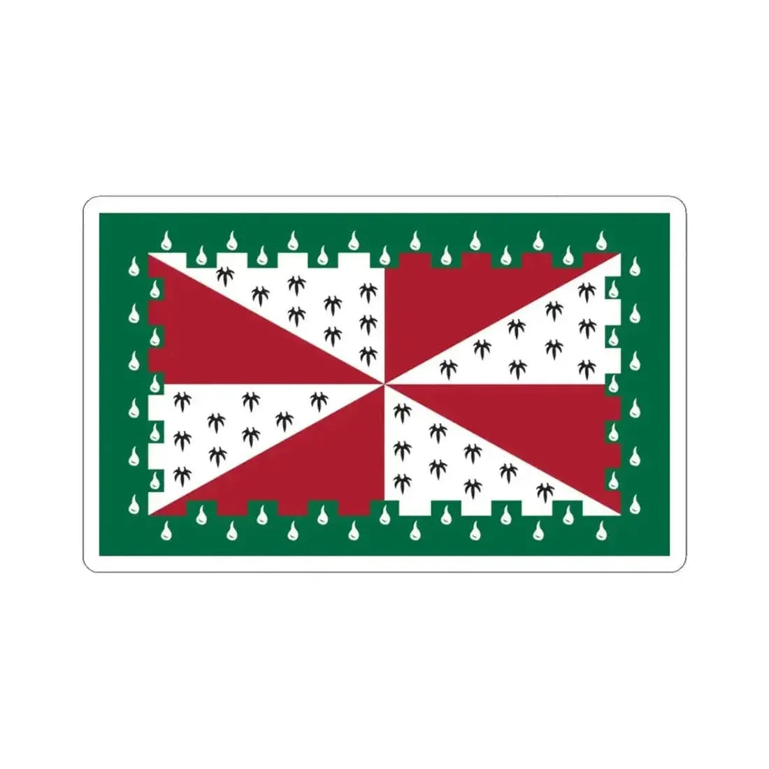 Flag of Loudoun County Virginia (United States) STICKER Vinyl Kiss-Cut Decal 3 Inch White - The Sticker Space