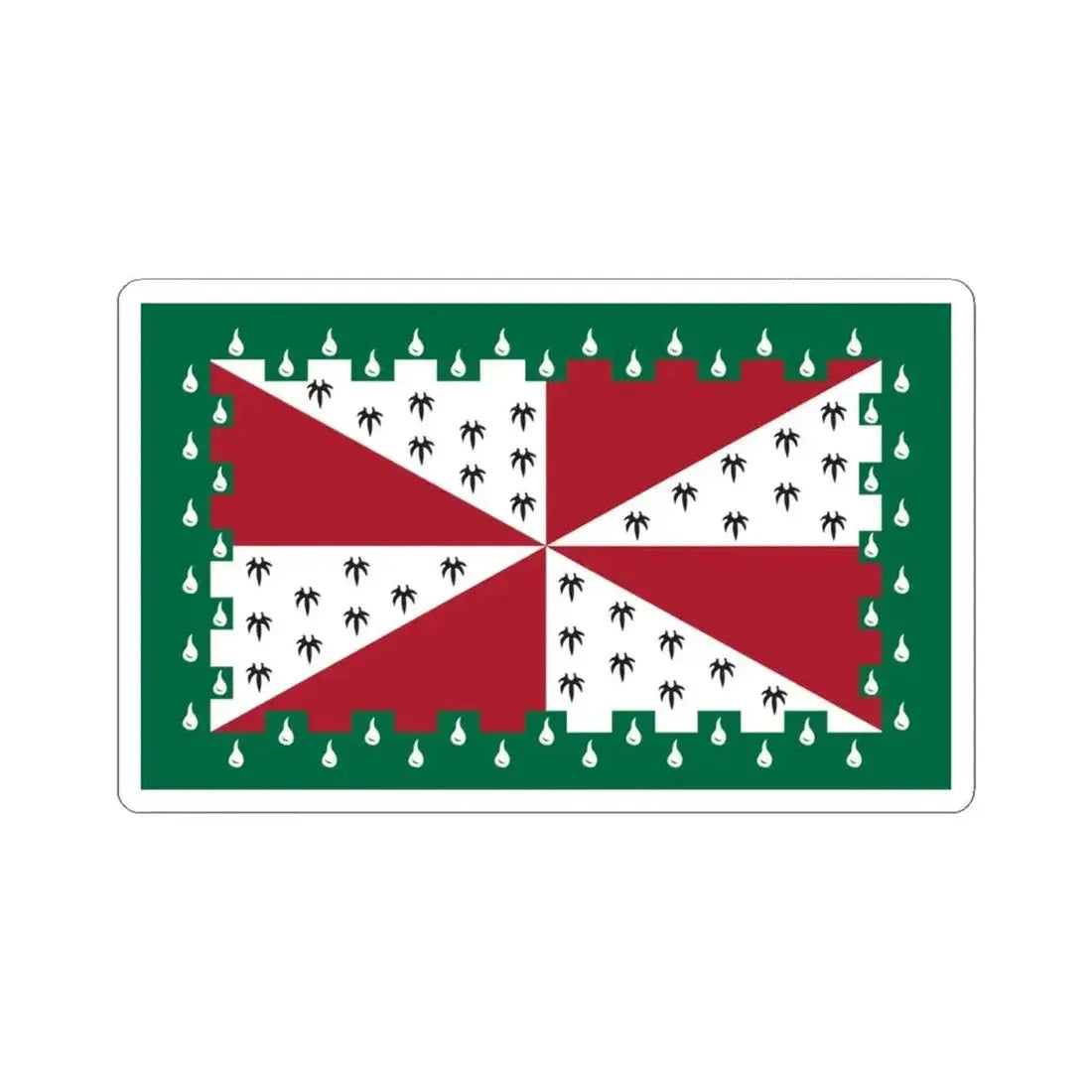 Flag of Loudoun County Virginia (United States) STICKER Vinyl Kiss-Cut Decal 4 Inch White - The Sticker Space