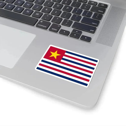 Flag of Louisiana February 1861 (United States) STICKER Vinyl Kiss-Cut Decal - The Sticker Space