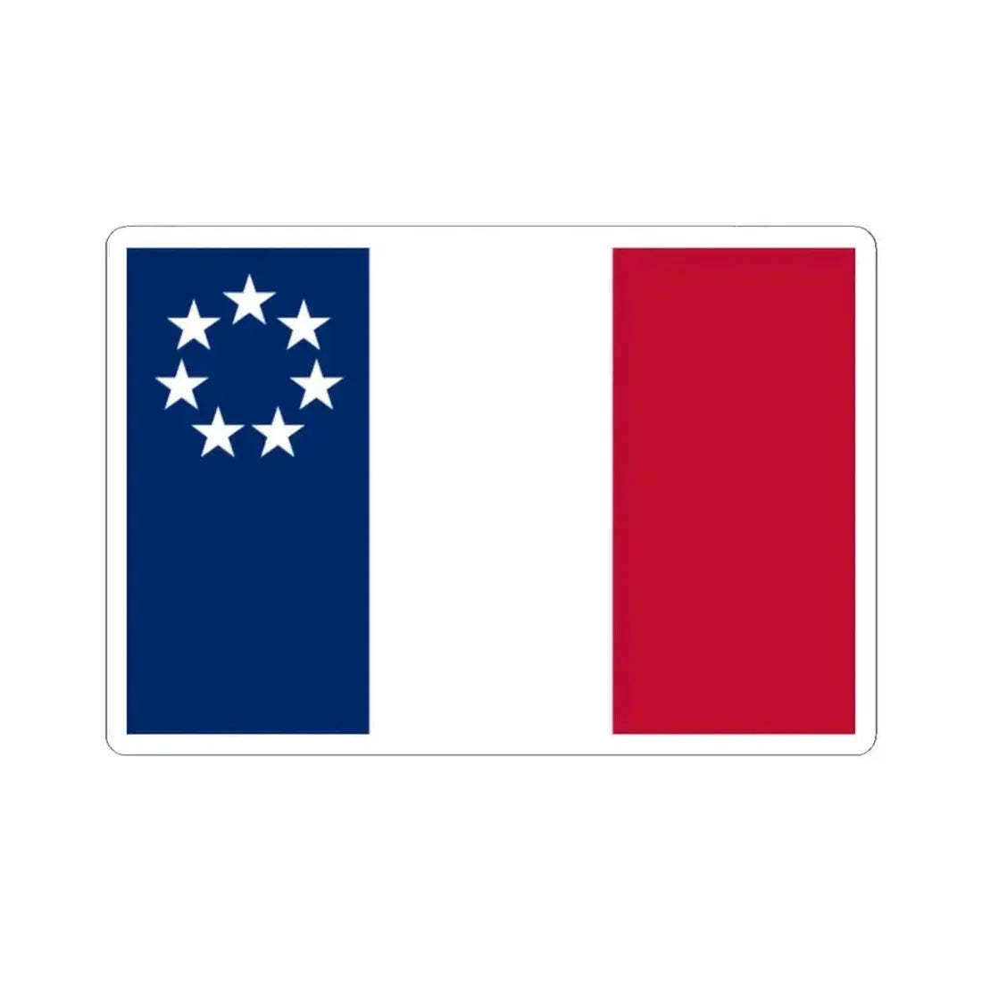 Flag of Louisiana January 1861 (United States) STICKER Vinyl Kiss-Cut Decal 2 Inch White - The Sticker Space