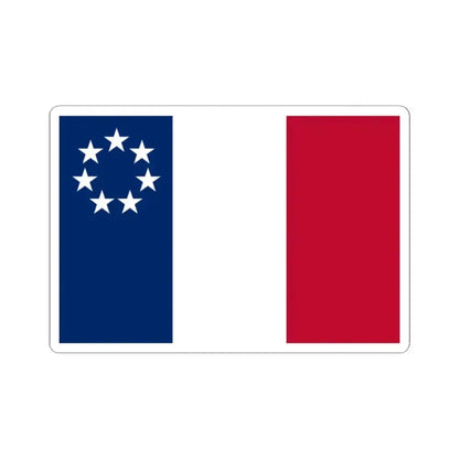 Flag of Louisiana January 1861 (United States) STICKER Vinyl Kiss-Cut Decal 2 Inch White - The Sticker Space