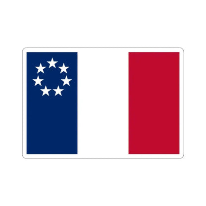 Flag of Louisiana January 1861 (United States) STICKER Vinyl Kiss-Cut Decal 3 Inch White - The Sticker Space