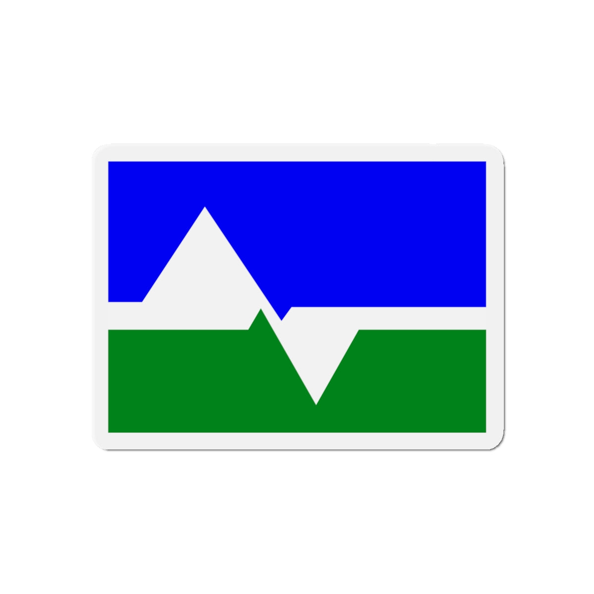 Flag of Loveland Colorado - Die-Cut Magnet-5" x 5"-The Sticker Space