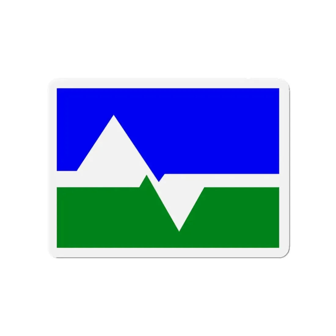 Flag of Loveland Colorado - Refrigerator Magnet 3 Inch - The Sticker Space