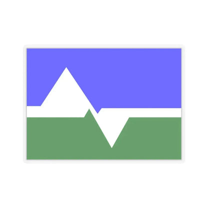 Flag of Loveland, Colorado - STICKER Vinyl Kiss-Cut Decal 4 Inch Transparent - The Sticker Space