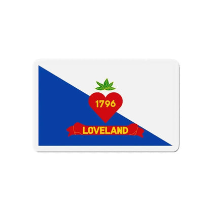 Flag of Loveland Ohio - Refrigerator Magnet - The Sticker Space