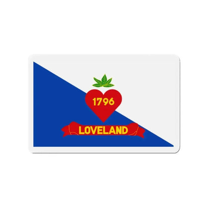 Flag of Loveland Ohio - Refrigerator Magnet - The Sticker Space