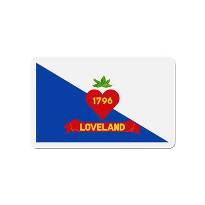 Flag of Loveland Ohio - Refrigerator Magnet - The Sticker Space