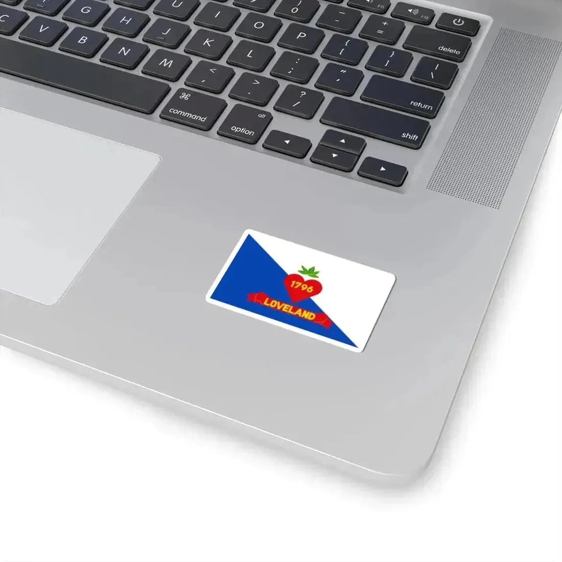 Flag of Loveland, Ohio - STICKER Vinyl Kiss-Cut Decal - The Sticker Space