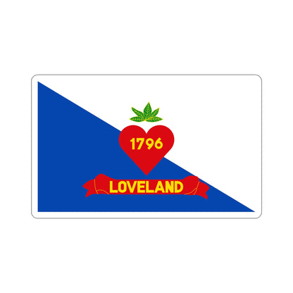 Flag of Loveland Ohio USA STICKER Vinyl Die-Cut Decal-5 Inch-The Sticker Space