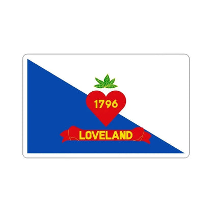 Flag of Loveland Ohio USA STICKER Vinyl Die-Cut Decal - The Sticker Space