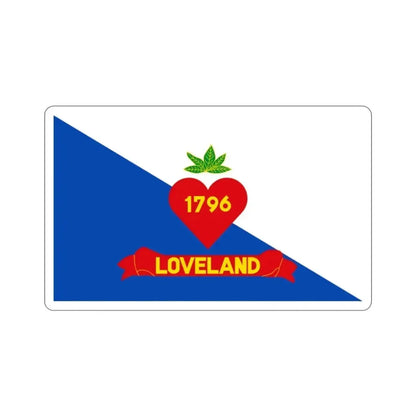 Flag of Loveland Ohio USA STICKER Vinyl Die-Cut Decal - The Sticker Space