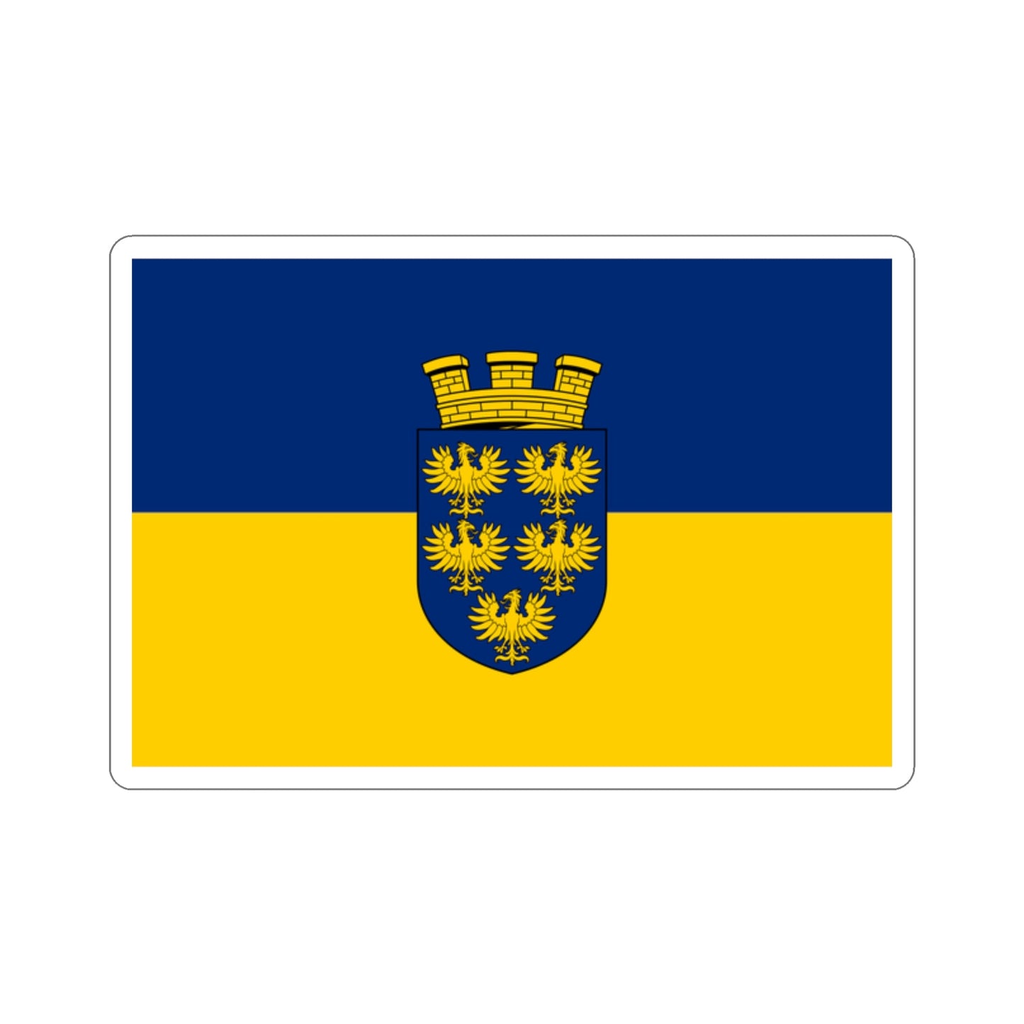 Flag of Lower Austria Niederösterreich Austria STICKER Vinyl Die-Cut Decal-2 Inch-The Sticker Space