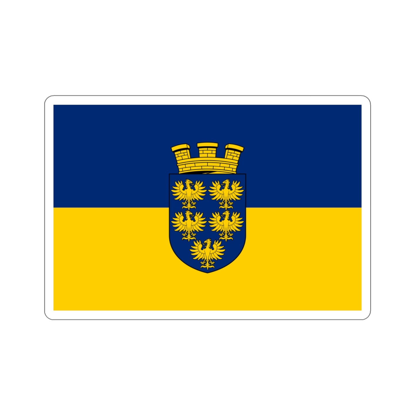 Flag of Lower Austria Niederösterreich Austria STICKER Vinyl Die-Cut Decal-3 Inch-The Sticker Space