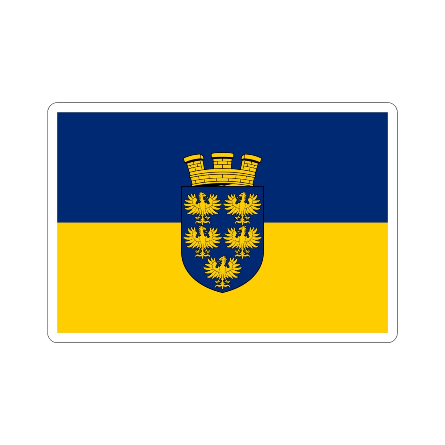 Flag of Lower Austria Niederösterreich Austria STICKER Vinyl Die-Cut Decal-4 Inch-The Sticker Space