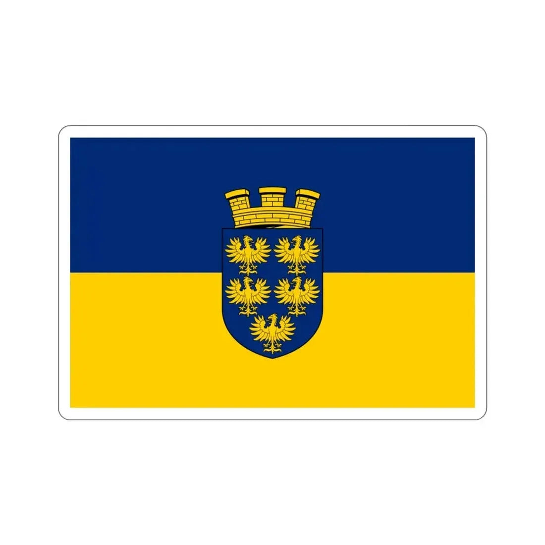Flag of Lower Austria Niederösterreich Austria STICKER Vinyl Die-Cut Decal 3 Inch - The Sticker Space