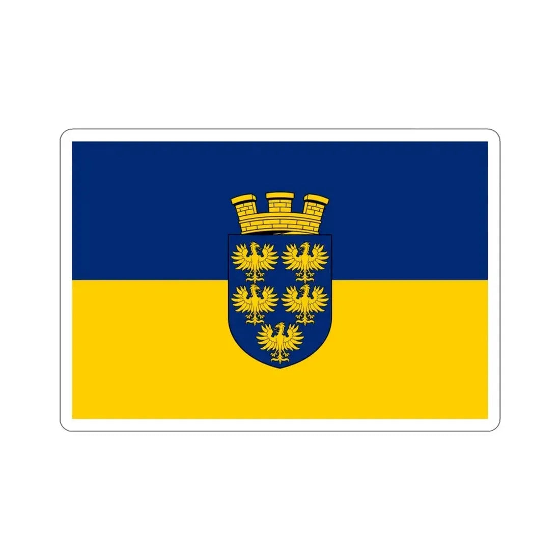 Flag of Lower Austria Niederösterreich Austria STICKER Vinyl Die-Cut Decal 4 Inch - The Sticker Space