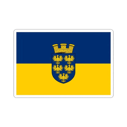 Flag of Lower Austria state (Austria) STICKER Vinyl Kiss-Cut Decal 3 Inch White - The Sticker Space