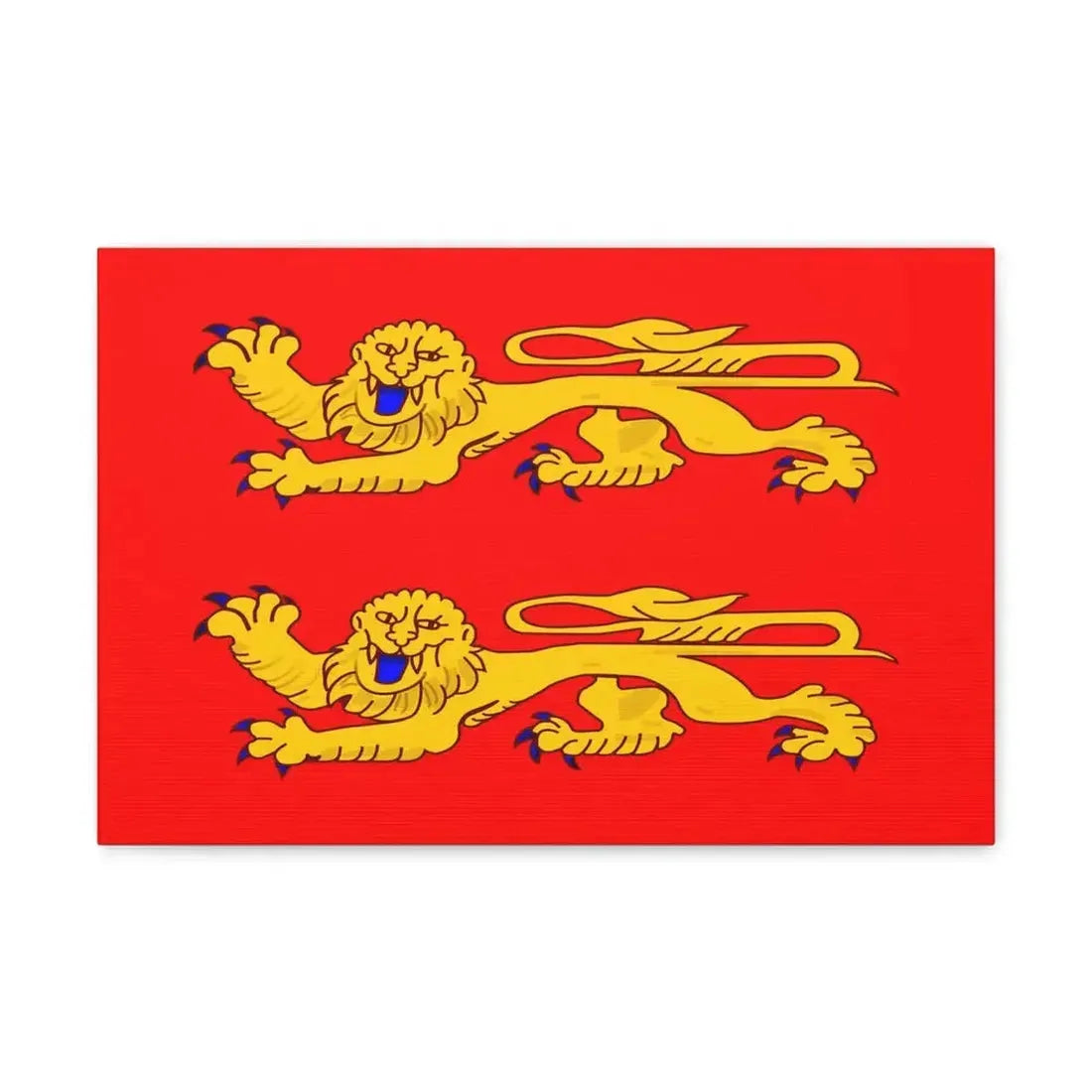 Flag of Lower Normandy France - Canvas Wall Art 18″ x 12″ 1.25" - The Sticker Space