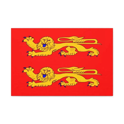 Flag of Lower Normandy France - Canvas Wall Art 24″ x 16″ 1.25" - The Sticker Space