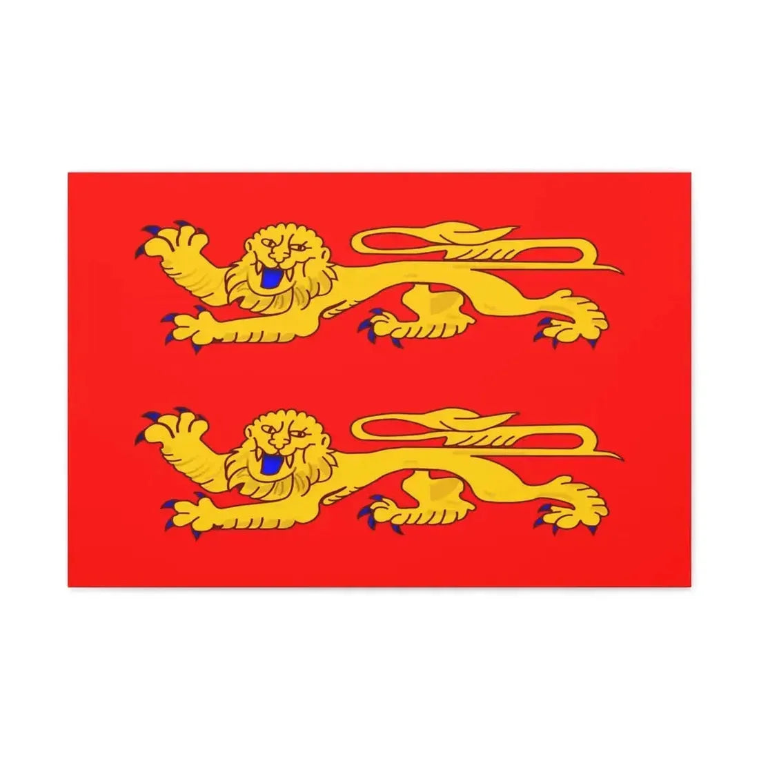 Flag of Lower Normandy France - Canvas Wall Art 30" x 20" 1.25" - The Sticker Space