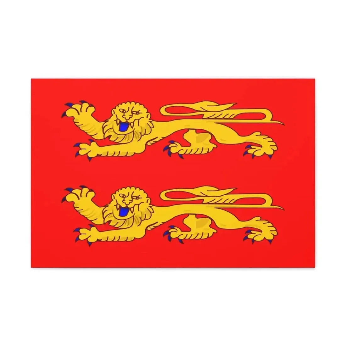 Flag of Lower Normandy France - Canvas Wall Art - The Sticker Space