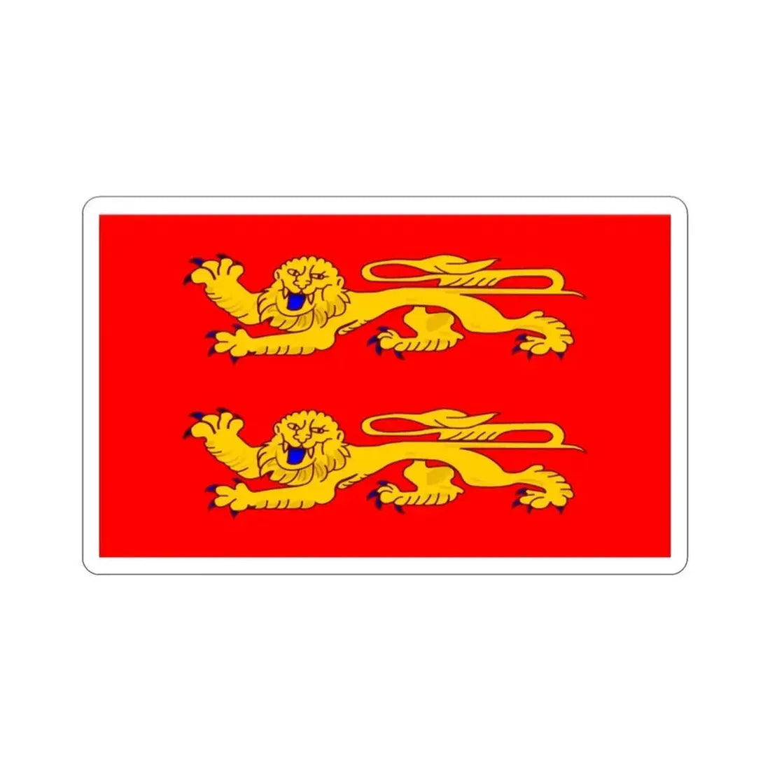 Flag of Lower Normandy France STICKER Vinyl Die-Cut Decal 2 Inch - The Sticker Space