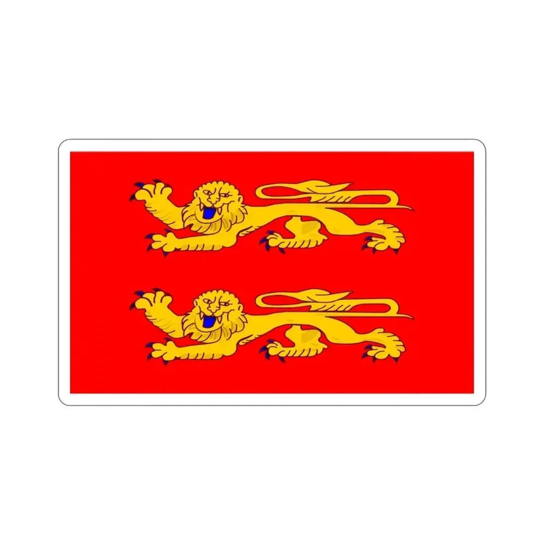 Flag of Lower Normandy France STICKER Vinyl Die-Cut Decal 3 Inch - The Sticker Space