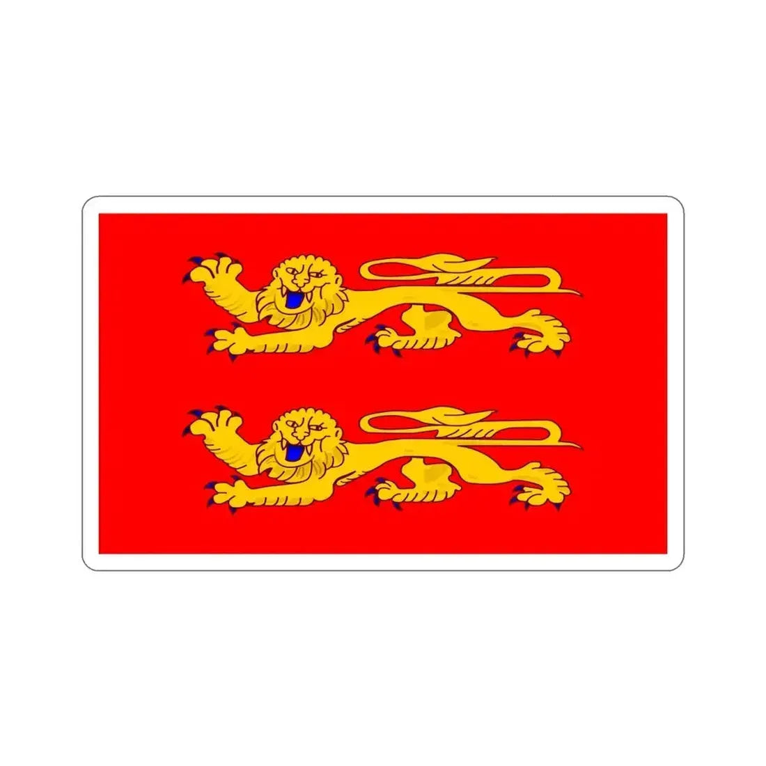 Flag of Lower Normandy France STICKER Vinyl Die-Cut Decal 5 Inch - The Sticker Space