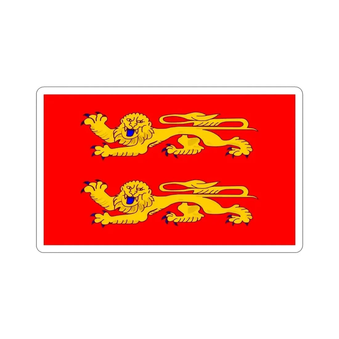Flag of Lower Normandy France STICKER Vinyl Die-Cut Decal - The Sticker Space