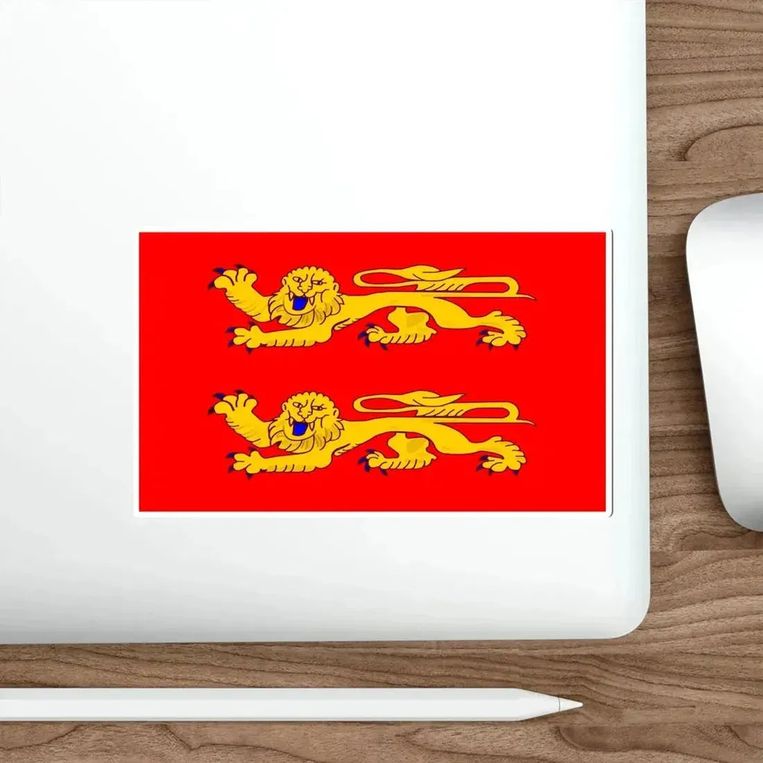 Flag of Lower Normandy France STICKER Vinyl Die-Cut Decal - The Sticker Space
