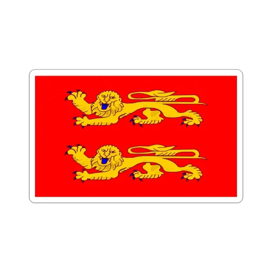 Flag of Lower Normandy France STICKER Vinyl Die-Cut Decal - The Sticker Space