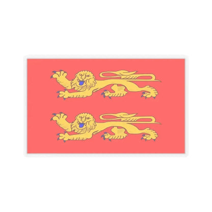Flag of Lower Normandy France - STICKER Vinyl Kiss-Cut Decal 3 Inch Transparent - The Sticker Space