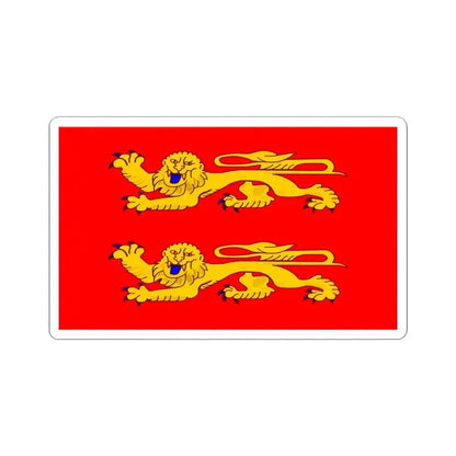 Flag of Lower Normandy France - STICKER Vinyl Kiss-Cut Decal 3 Inch White - The Sticker Space