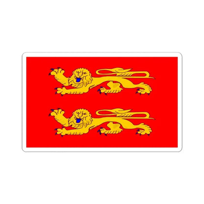 Flag of Lower Normandy France - STICKER Vinyl Kiss-Cut Decal 4 Inch White - The Sticker Space