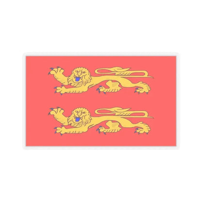 Flag of Lower Normandy France - STICKER Vinyl Kiss-Cut Decal 6 Inch Transparent - The Sticker Space