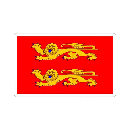 Flag of Lower Normandy France - STICKER Vinyl Kiss-Cut Decal 6 Inch White - The Sticker Space