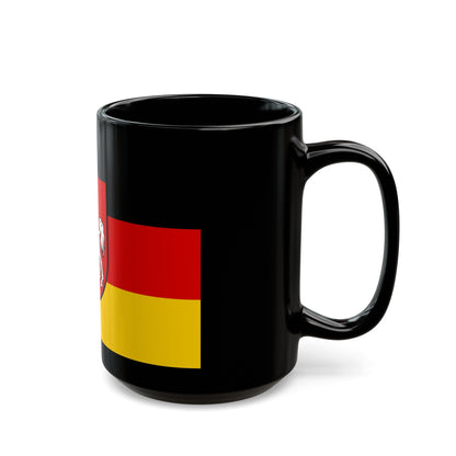 Flag of Lower Saxony Germany - Black Coffee Mug-The Sticker Space