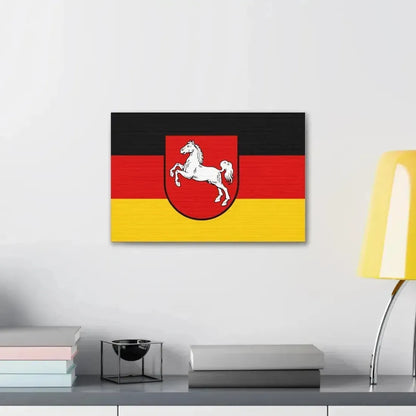Flag of Lower Saxony Germany - Canvas Wall Art - The Sticker Space