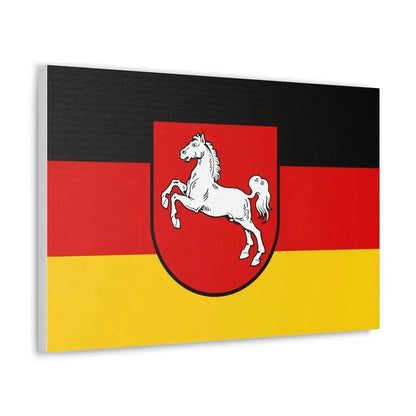 Flag of Lower Saxony Germany - Canvas Wall Art - The Sticker Space