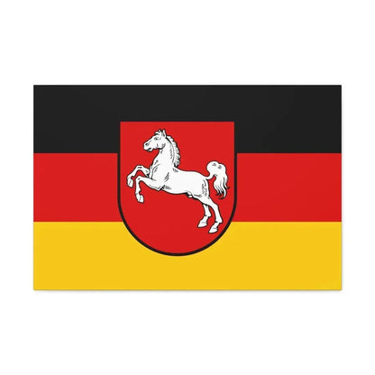 Flag of Lower Saxony Germany - Canvas Wall Art - The Sticker Space