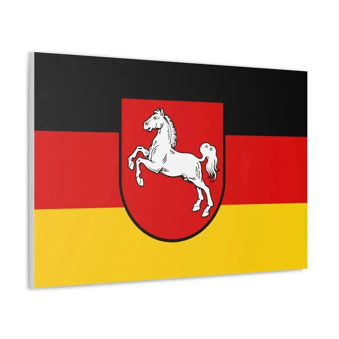 Flag of Lower Saxony Germany - Canvas Wall Art - The Sticker Space