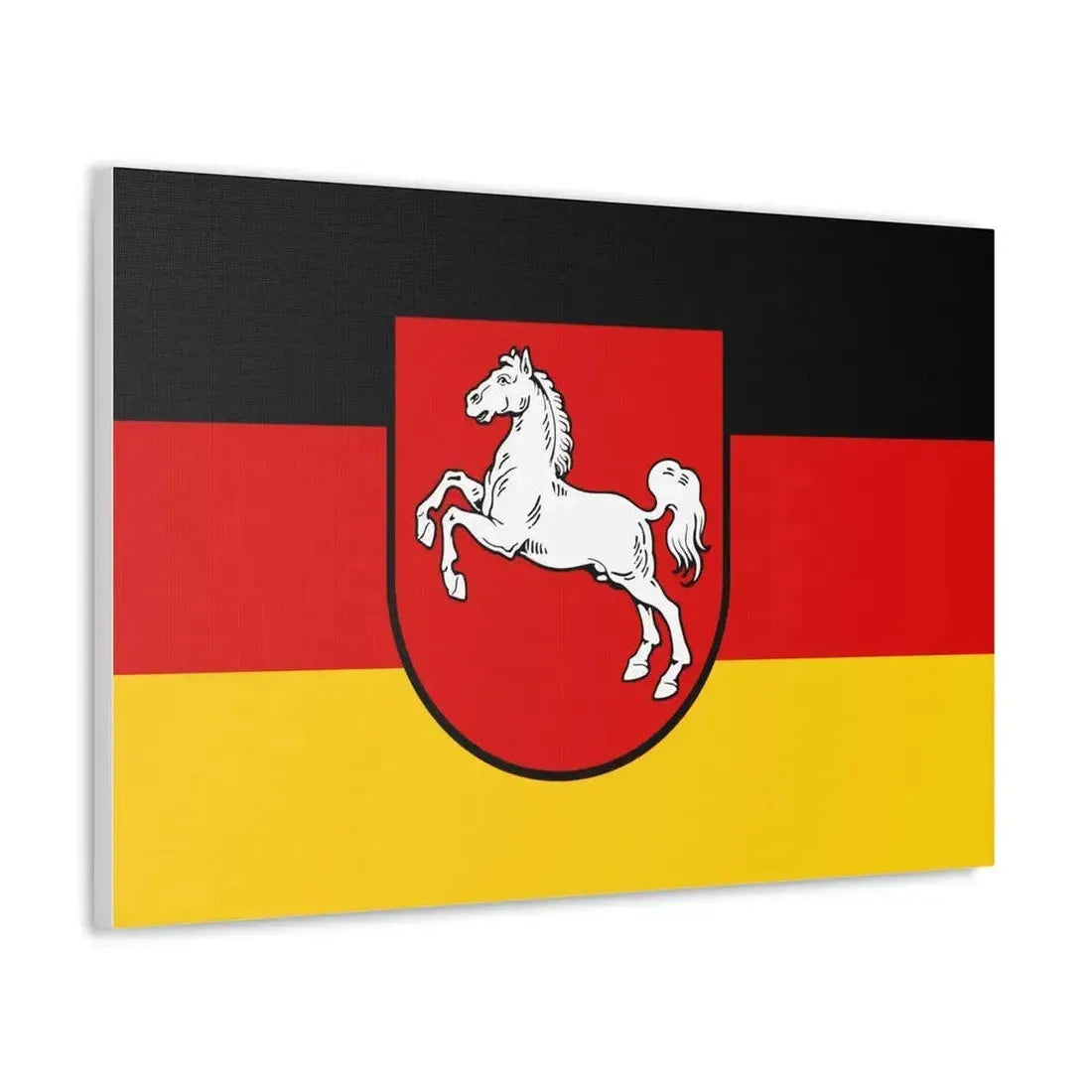 Flag of Lower Saxony Germany - Canvas Wall Art - The Sticker Space
