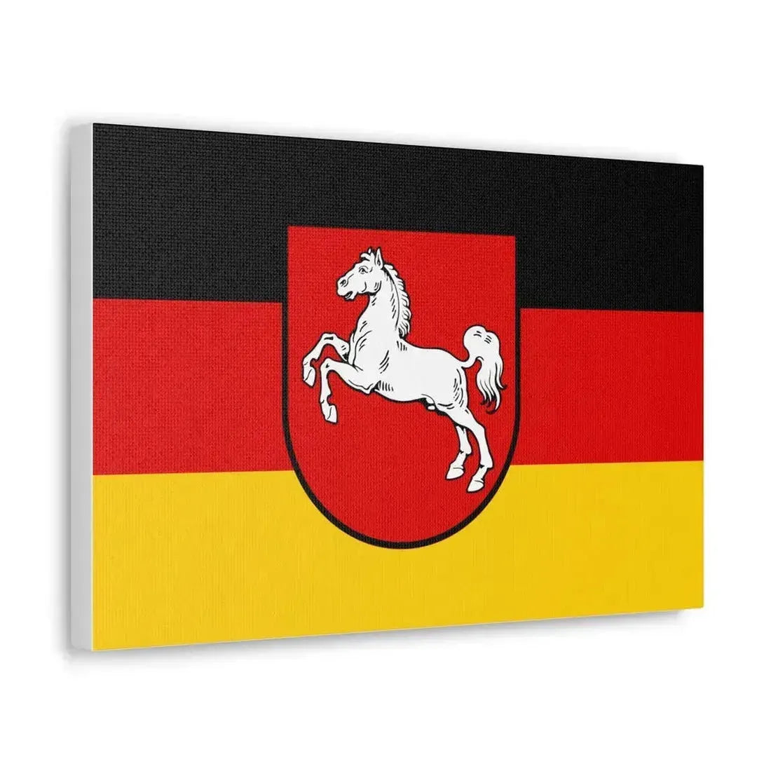 Flag of Lower Saxony Germany - Canvas Wall Art - The Sticker Space