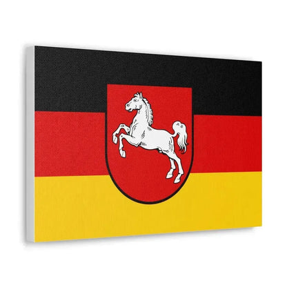 Flag of Lower Saxony Germany - Canvas Wall Art - The Sticker Space